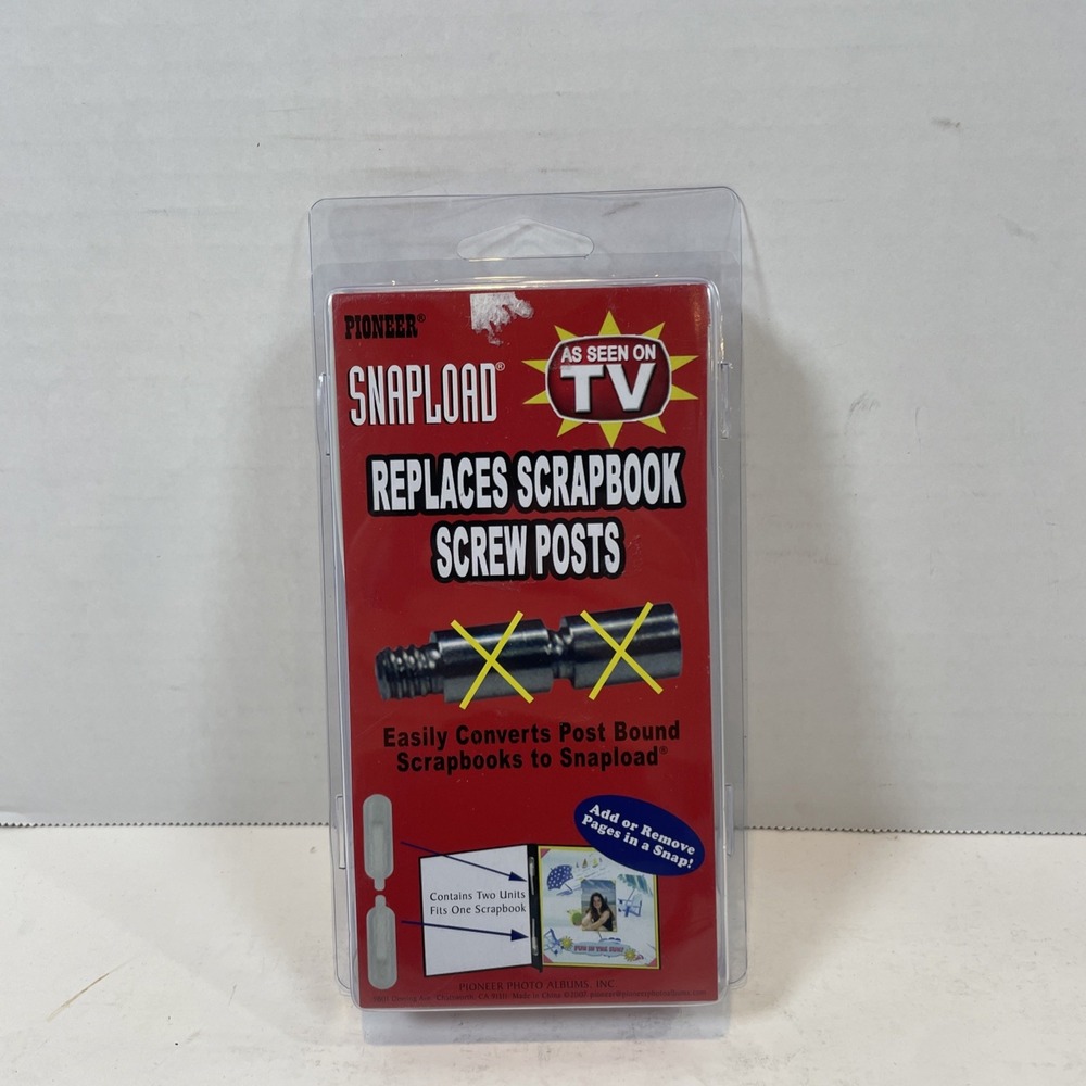 Pioneer Snapload Scrapbook Screw Post Replacement 2 Units 2-SL As Seen On TV